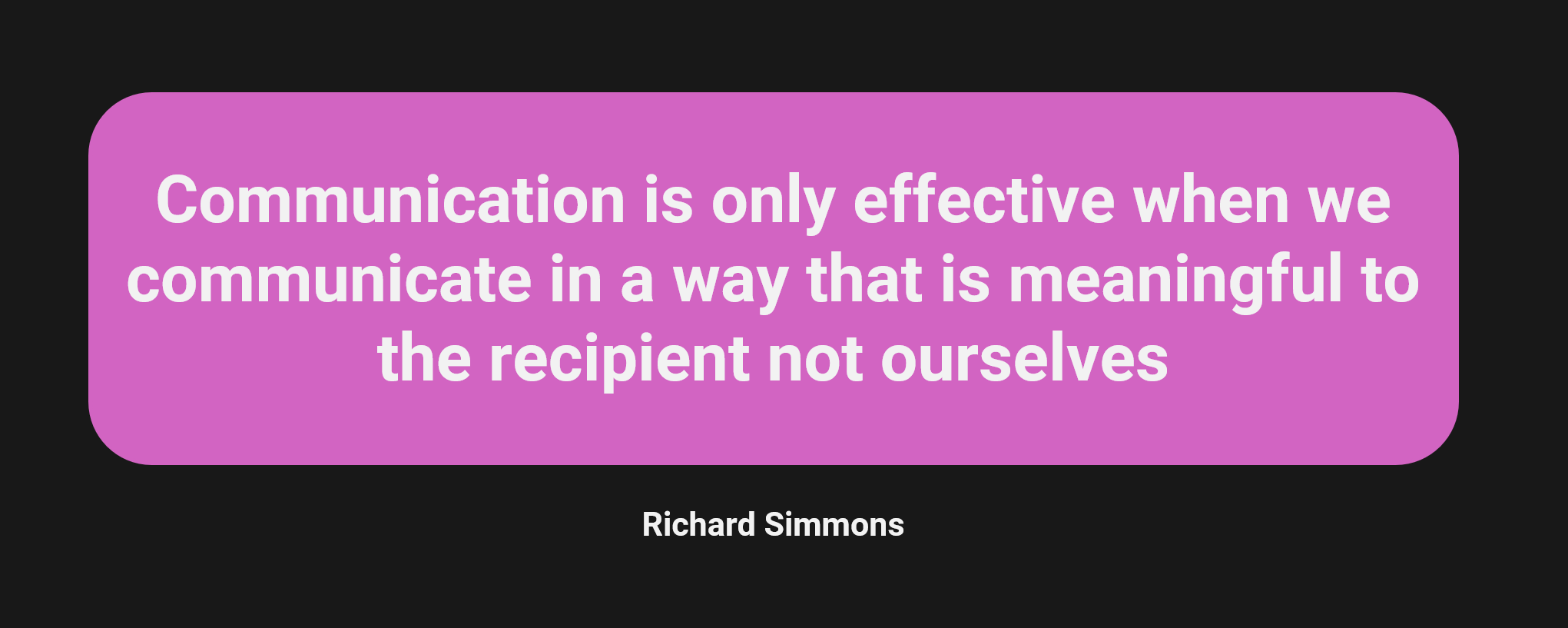 Saying from Richard Simmons