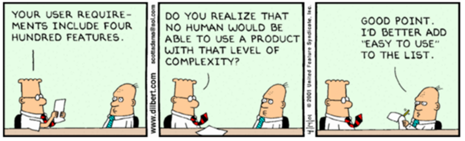 Dilbert: evaluating ideas