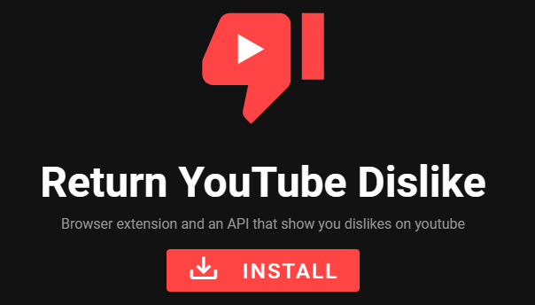 Technology to return the YouTube Dislike count