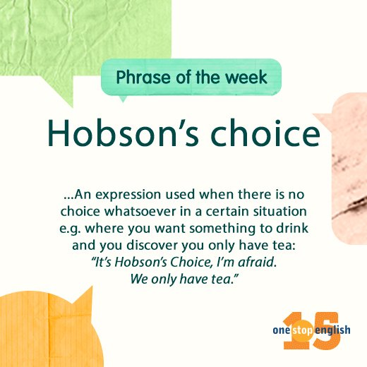 Hobson's choice