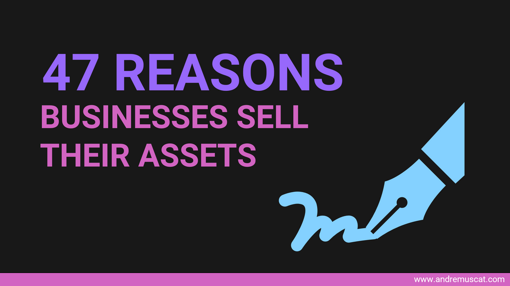 47 reasons why profitable businesses sell their assets